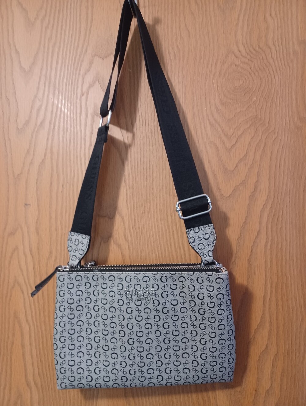 GUESS Logo Print Crossbody Bag